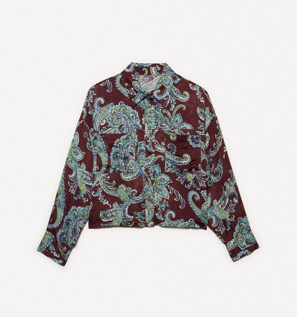 Paisley pattern shirt - women's shirts - Multi-color | Sisley image number 5